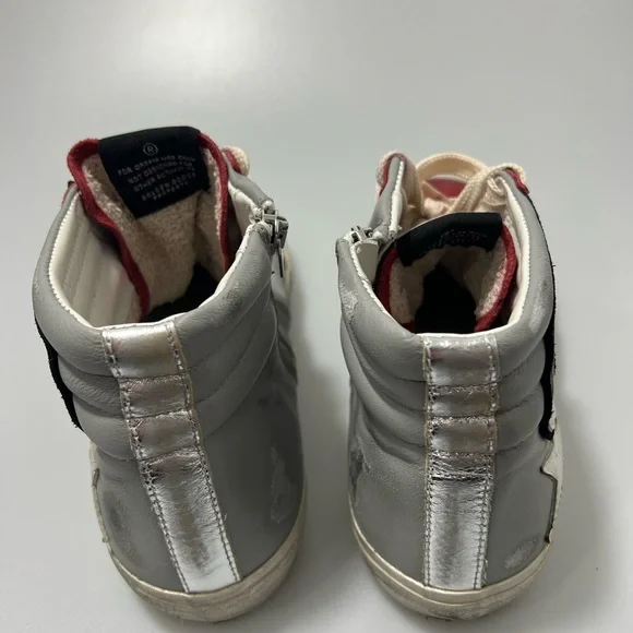  High-Top Suede Sneakers Grey Red Silver Men’s EU 41/US 8 $545 Golden Goose High-Top Suede Sneakers Grey Red Silver Men main image 3